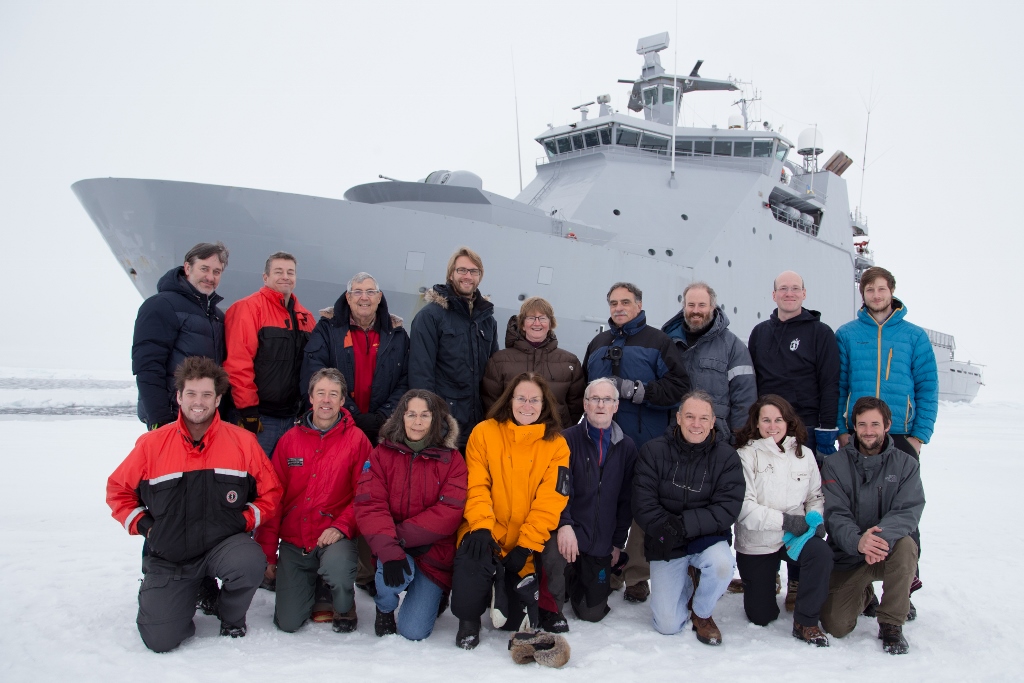 The Under-Ice crew onboard the Coast Guard vessel KV Svalbard